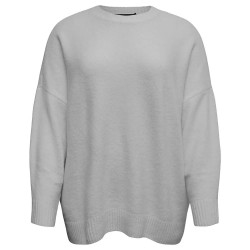 блуза,дамски,пуловери,дамски,плетени,дрехи,vero,moda,curve,boom,sweater,light,grey,melange,(grey)
