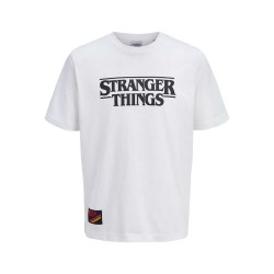 Тениска Jack & jones Stranger Things STYD short sleeve T-shirt - White (White / Bright White) тениска,мъжки,тениски,jack,&,jones,stranger,things,styd,short,sleeve,t,shirt,white,(white,bright,white)