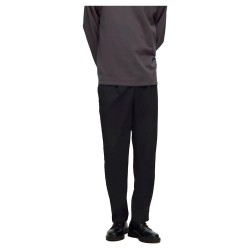 панталони,мъжки,панталони,selected,190,leroy,pleat,regular,tapered,fit,pants,black,(grey)
