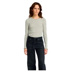 тениска,дамски,тениски,selected,anna,long,sleeve,t,shirt,green,(vetiver,w,snow,white,stripes)