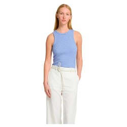 тениска,дамски,тениски,selected,anna,striped,sleeveless,t,shirt,blue,(cornflower,blue,snow,white)
