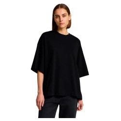 тениска,дамски,тениски,selected,colwoman,oversized,3,4,sleeve,t,shirt,black,(black)