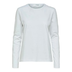 тениска,дамски,тениски,selected,essential,long,sleeve,t,shirt,bright,white,(white)