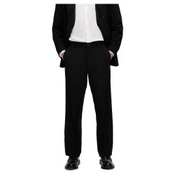 панталони,мъжки,панталони,selected,liam,220,loose,fit,dress,pants,black
