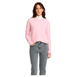 блуза,дамски,пуловери,дамски,плетени,дрехи,selected,lulu,sweater,bleached,mauve,melange,(pink)