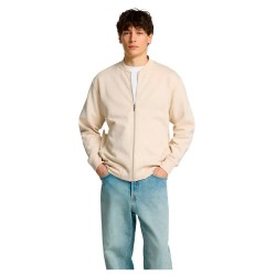 блуза,мъжки,пуловери,selected,mack,full,zip,sweatshirt,beige,(oatmeal)