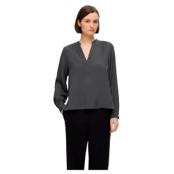 тениска,дамски,тениски,selected,maddi,long,sleeve,v,neck,t,shirt,grey