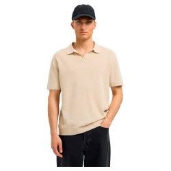 мъжки,блузи,с,яка,selected,mattis,short,sleeve,polo,oatmeal,(beige)