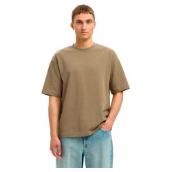 тениска,мъжки,тениски,selected,oscar,loose,fit,short,sleeve,t,shirt,brown,(kelp)