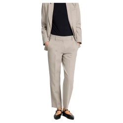 панталони,дамски,панталони,selected,rita,ria,crop,fit,pants,beige