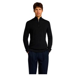 блуза,мъжки,пуловери,selected,tray,half,zip,sweater,black