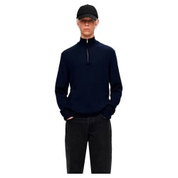 сако,мъжки,пуловери,selected,tray,half,zip,sweater,navy,blazer,(blue)