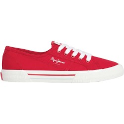 маратонки,дамски,маратонки,pepe,jeans,brady,basic,trainers,red