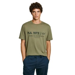 Тениска Pepe jeans Malcom short sleeve T-shirt - Green (Military Green) тениска,мъжки,тениски,дамски,тениски,pepe,jeans,malcom,short,sleeve,t,shirt,green,(military,green)