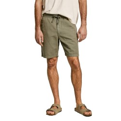 къси,панталони,мъжки,панталони,pepe,jeans,relaxed,linen,smart,shorts,green