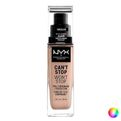 ексфолианти,nyx,cosmetics,can´t,stop,won´t,stop,full,coverage,walnut,foundation,brown