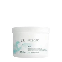 хигиена,коса,wella,professionals,nutricurls,hair,mask,500ml,white,(clear)