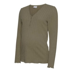тениска,дамски,тениски,mamalicious,felizia,lia,maternity,long,sleeve,t,shirt,grape,leaf,melange,(green)
