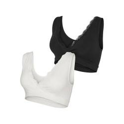 дамско,бельо,дамски,бикини,и,танкини,mamalicious,helena,crossy,lace,maternity,bra,snow,white,black,(white,black)