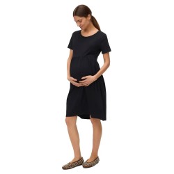 рокля,дамски,поли,и,рокли,mamalicious,mia,maternity,short,sleeve,dress,black