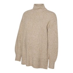 блуза,дамски,пуловери,дамски,плетени,дрехи,vero,moda,doffy,maternity,sweater,sepia,tint,melange