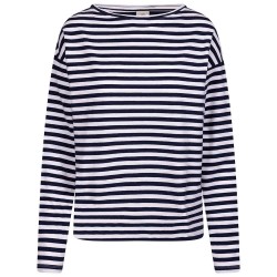 тениска,дамски,тениски,trespass,thelma,long,sleeve,t,shirt,blue,(navy,stripe)