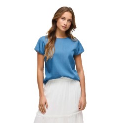 дамски,блузи,дамски,ризи,vila,bista,short,sleeve,blouse,blue,(medium,blue,denim)