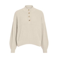 блуза,дамски,пуловери,дамски,плетени,дрехи,vila,ching,sweater,birch,(beige)