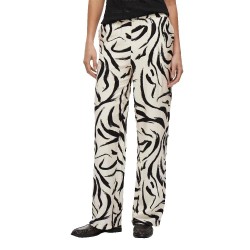 панталони,дамски,панталони,vila,clo,loose,fit,high,waist,pants,birch,marble,swirl,(beige)