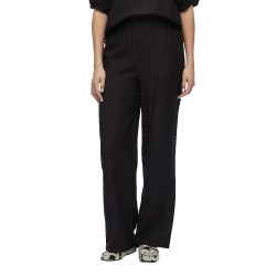 панталони,дамски,панталони,vila,clo,loose,fit,high,waist,pants,black,beauty,(black)