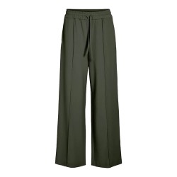 панталони,дамски,панталони,vila,clua,wide,leg,fit,high,waist,pants,deep,depths,(green)