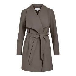 палто,дамски,якета,и,палта,vila,cooley,collar,belt,coat,falcon,(grey)