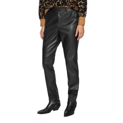 панталони,дамски,панталони,vila,dagmar,varone,coated,high,waist,pants,black,(black)