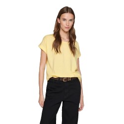 тениска,дамски,тениски,vila,dreamers,new,pure,short,sleeve,t,shirt,pale,banana,(yellow)