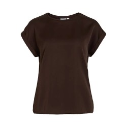 дамски,блузи,дамски,ризи,vila,ellette,short,sleeve,blouse,coffee,bean,(brown)