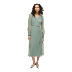 рокля,дамски,поли,и,рокли,vila,falia,long,sleeve,dress,green,milieu,(green)