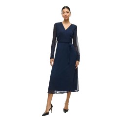 сако,дамски,поли,и,рокли,vila,falia,long,sleeve,dress,navy,blazer,(blue)