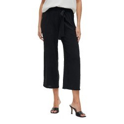 панталони,дамски,панталони,vila,josa,belted,culotte,pants,black,(black,beauty)