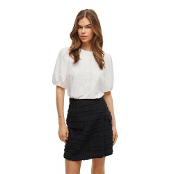 дамски,блузи,дамски,ризи,vila,kally,short,sleeve,blouse,optical,snow,(black)