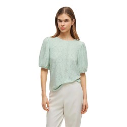 дамски,блузи,дамски,ризи,vila,kally,short,sleeve,blouse,silt,green,(green)