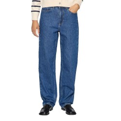 дънки,дамски,панталони,vila,kelly,jaf,straight,fit,high,waist,jeans,medium,blue,denim,wash,mbd,244,(blue)