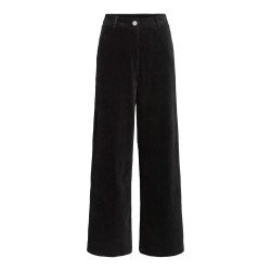 панталони,дамски,панталони,vila,kita,wide,leg,fit,corduroy,pants,black,beauty,(black)