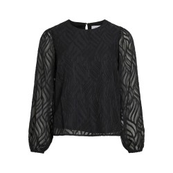 дамски,блузи,дамски,ризи,vila,mika,long,sleeve,blouse,black,beauty,(black)