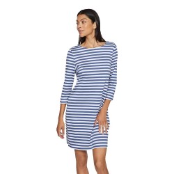 рокля,дамски,поли,и,рокли,vila,ninny,3,4,sleeve,dress,blue,(bijou,blue,snow,white)