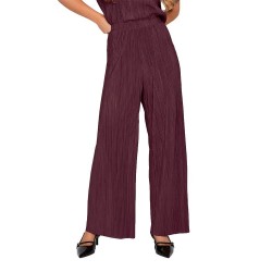 панталони,дамски,панталони,vila,plisa,loose,fit,high,waist,pants,purple,(fig)