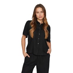 риза,с,къс,ръкав,дамски,блузи,дамски,ризи,vila,pricil,short,sleeve,shirt,black