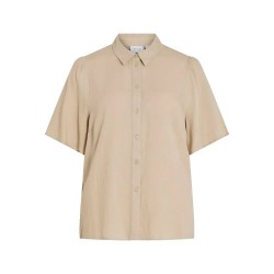 риза,с,къс,ръкав,дамски,блузи,дамски,ризи,vila,pricil,short,sleeve,shirt,beige,(feather,gray)