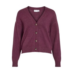 жилетка,дамски,пуловери,дамски,плетени,дрехи,vila,ril,cardigan,fig,dark,melange,(purple)