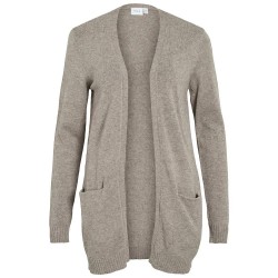 жилетка,дамски,пуловери,дамски,плетени,дрехи,vila,ril,open,cardigan,falcon,melange,(grey)