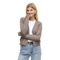 жилетка,дамски,пуловери,дамски,плетени,дрехи,vila,ril,short,cardigan,falcon,melange,(grey)